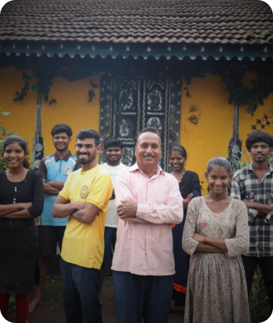 Rural community members participating in community leadership activities